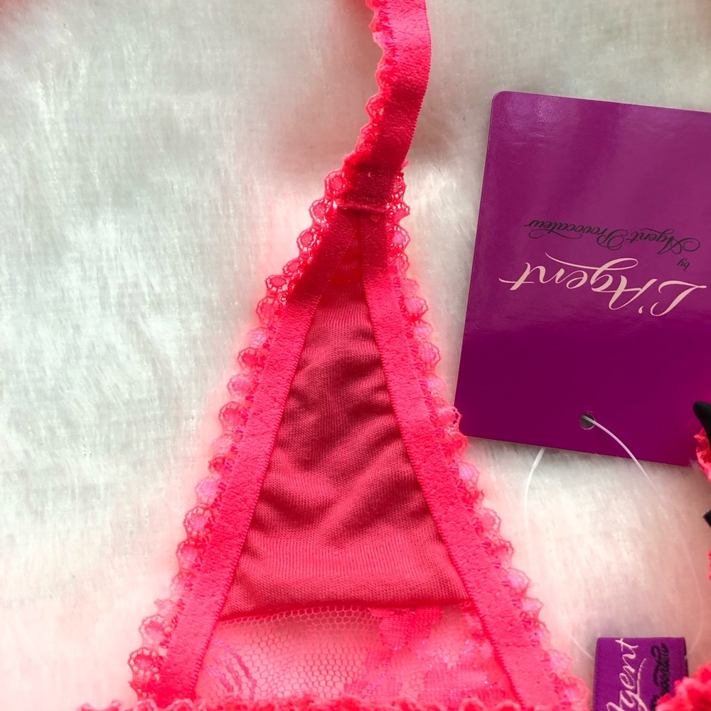 L’Agent by Agent Provocateur Monica Neon Melon Thong Large - Picture 11 of 11